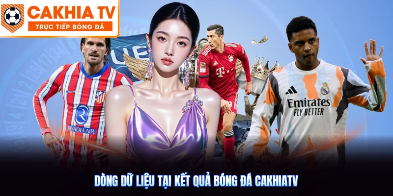 Dòng dữ liệu tại kết quả bóng đá CakhiaTV