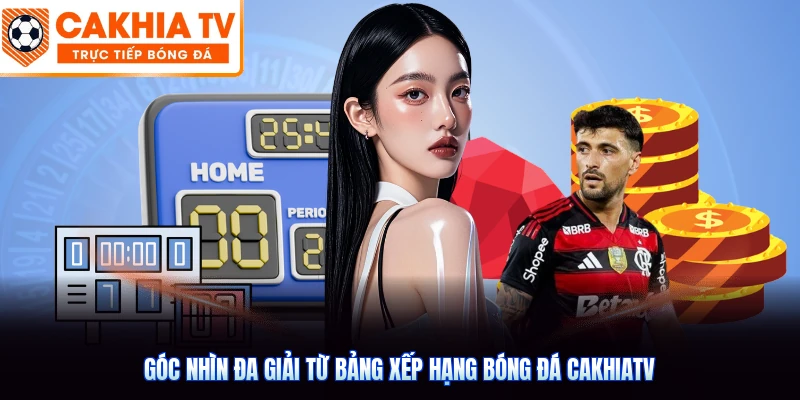 Góc nhìn đa giải từ bảng xếp hạng bóng đá CakhiaTV
